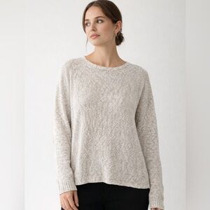 Vince linen blend lightweight sweater, size L